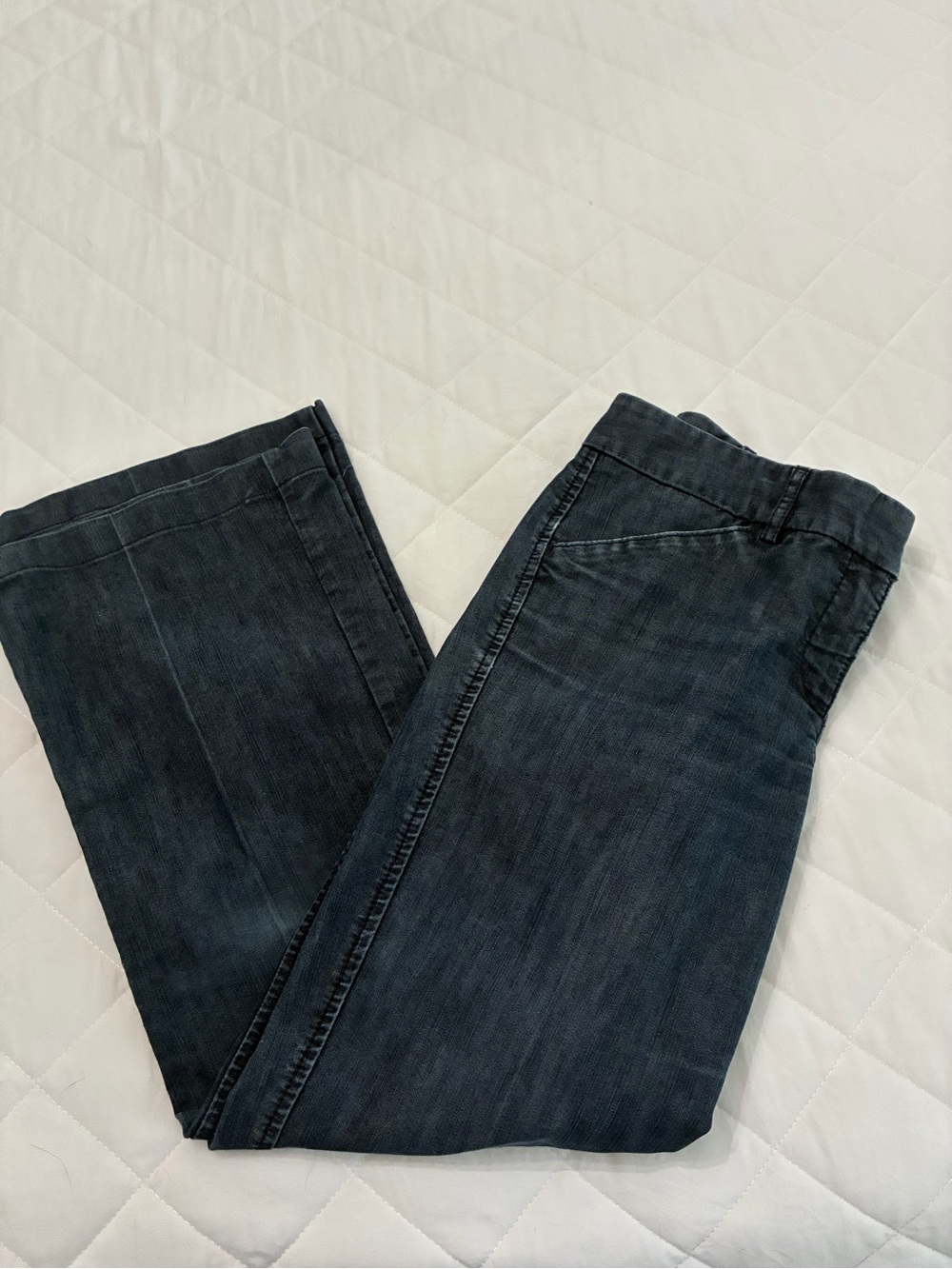 Dark Blue Straight-Leg Jeans